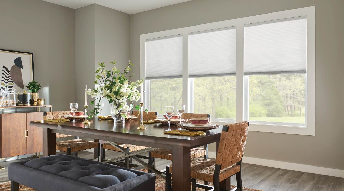 Cell shades in Bakersfield kitchen