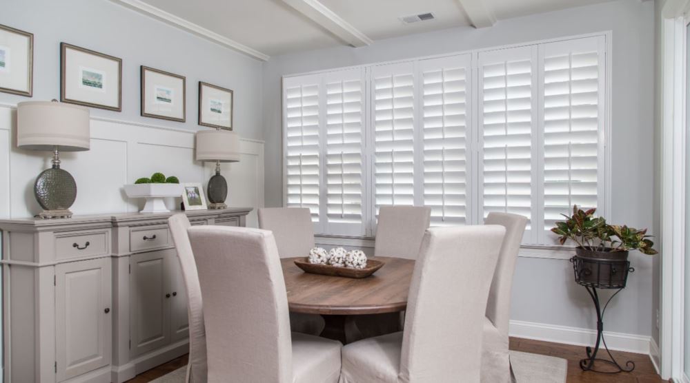 shutters in Bakersfield living room