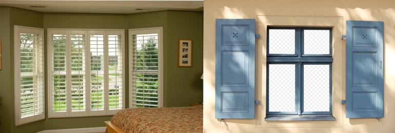 Bakersfield California indoor and outdoor shutters