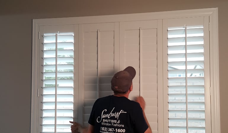Installation of plantation shutters in Bakersfield