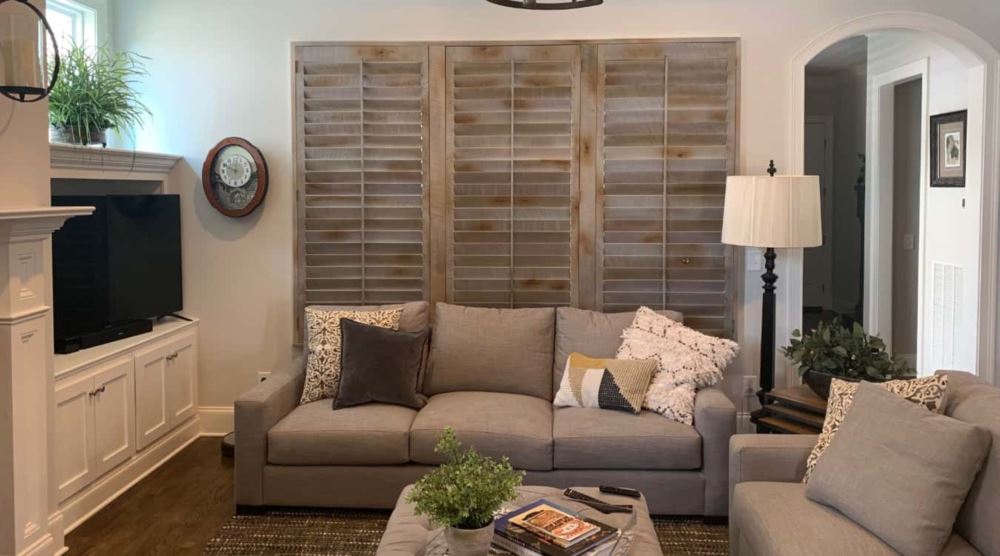 Reclaimed wood shutters in Bakersfield
