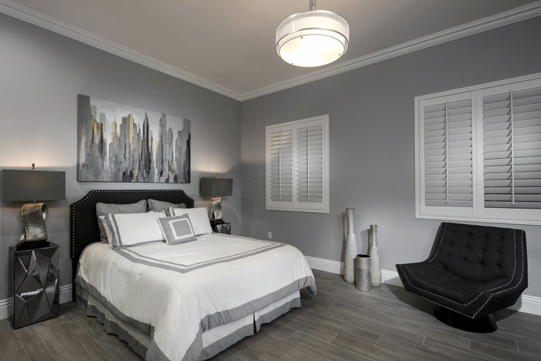 Bakersfield blackout shutters bedroom