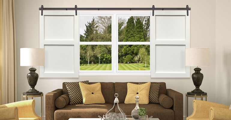 Sliding Barn Door Shutters For Bakersfield, CA Homes