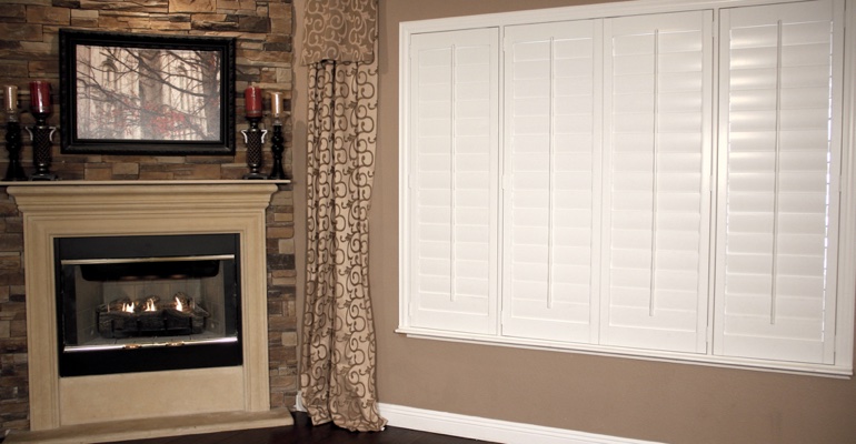 Polywood Shutters Closed All The Way To Insulate The Windows For The Bakersfield Winter